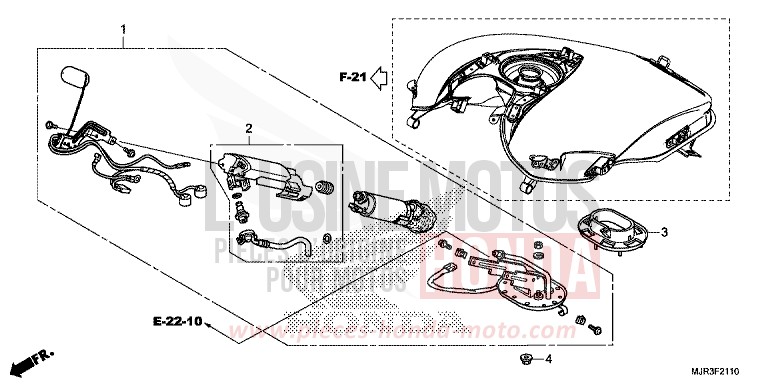 POMPE A CARBURANT de F6C "Valkyrie" GRAPHITE BLACK (NHB01) de 2015
